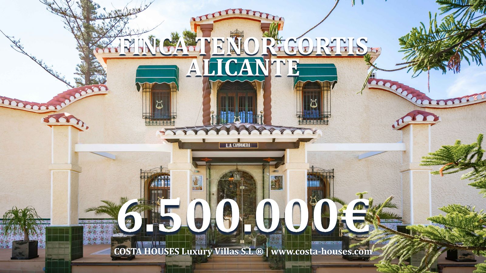 Villa TENOR CORTIS - 6.500.000€ Most Expensive Luxury House in Alicante Spain by COSTA HOUSES